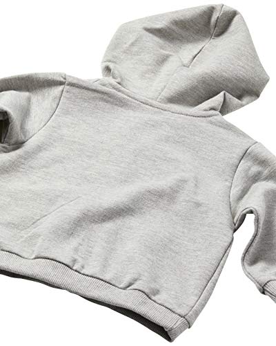Jaqueta Manga Longa em Moletom, Up Baby, Meninos, Cinza, 4