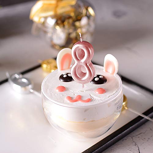 5Th Birthday Candle Five Years Pink Happy Birthday Number 5 Candles For Cake Topper Decoration For Party Kids Adults Numeral 15 54 59 85 58 50 25 75 #TOP5