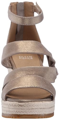 Women's Wisp Wedge Sandal, Platinum, 82