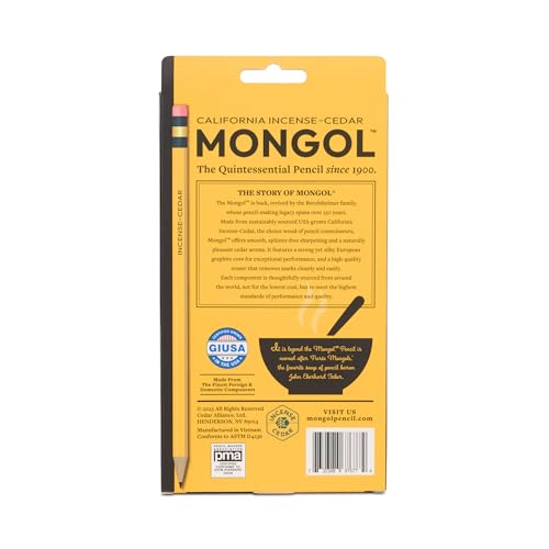 Lápices Mongol Classic Incense Cedar HB 12 unidades miniatura 7