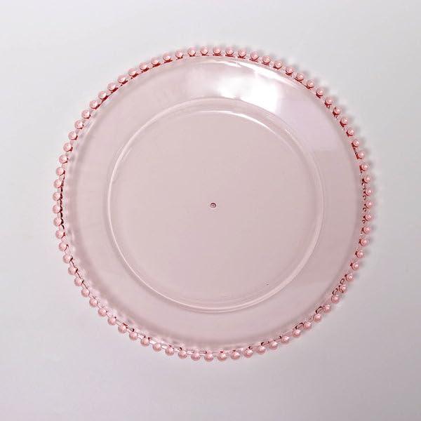 Pack 6 Platos Cargadores Acrílicos Redondos 13" Blush miniatura 3