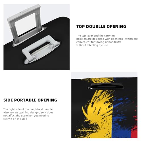 Travel Luggage Cover Colombia Colombians Flag Fashion Washable Baggage Suitcase Protector Fit For Luggage Medium4