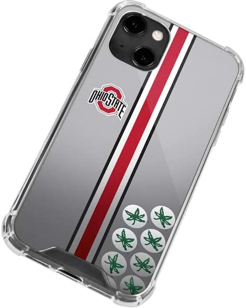 Skinit Clear Phone Case Compatible with iPhone 14 - Officially Licensed Ohio State University Buckeyes Design