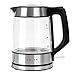 MYYINGELE Profesjonalny szklany czajnik elektryczny, czajnik na wodę 2,0 l z automatycznym wyłączaniem i ochroną przed gotowaniem na sucho, wolny od BPA bojler na gorącą wodę, cichy, szybkie gotowanie ulepszony