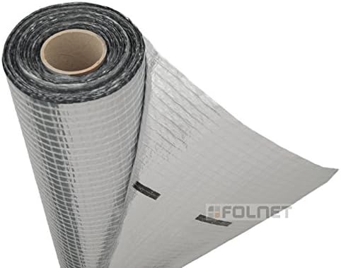 Vapour Barrier and Waterproof Thermal Insulation Aluminium Foil Membrane - Suitable for use in Walls, Floors and Roofs - 1.5m x 50m (75 SQ/M) - 110 G/SM - Single Roll - Free Next Day UK Delivery - Large Discounts Available on Multi Pack