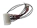 AYA 7" (7-Inch) ATX 20-Pin to at P8+P9 6-Pin with Push Power Button Wires Converter Adapter