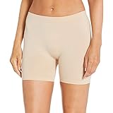 Smart & Sexy Women's Seamless Underskirt Boyshort, Sand, L/XL
