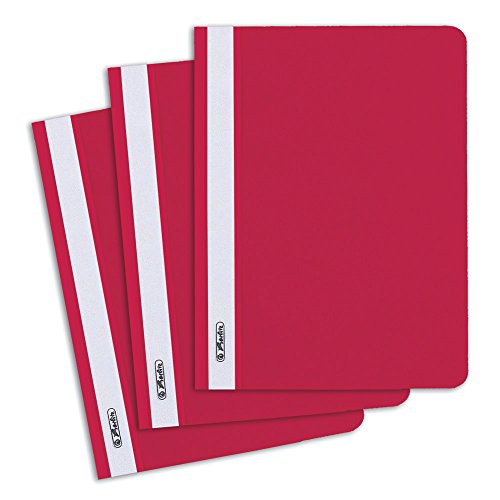 herlitz Schnellhefter A5, Kunststoff, rot, 10 Stück