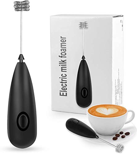 Pijitailai8 Milchaufschäumer, Mini-Akku-betriebener elektrischer Schneebesen-Aufschäumer für Getränkemixer…