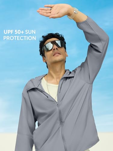 Image of XYXX Men's UV Protection SunScreen Parka Jacket | Sun & Pollution Protection Clothing | Lightweight and Quick Dry with UPF 50+ Protection for Outdoors