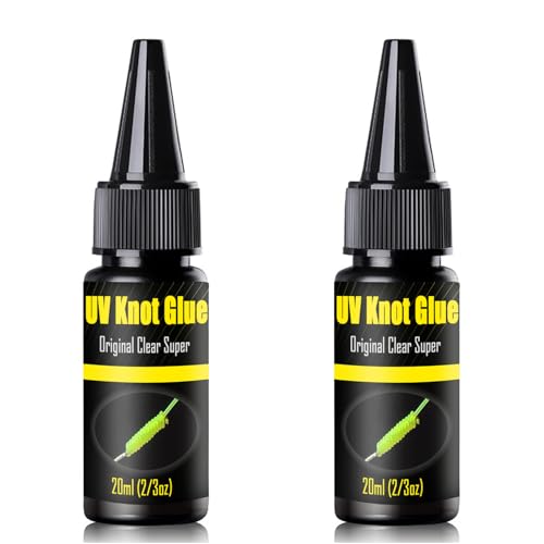 Eupheng UV Knot Glue for Fishing Knots and Fly Repairs, Ideal for Braid to Leader Knot Strengthening...