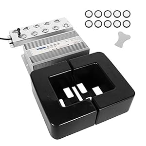 Mxmoonant 10 ultrasone mistgeneratorkoppen, 7 l/u, met een boei en 400 W stroomvoorziening voor tuinbouw, podiumlandschap, behoud van groenten, magische sfeer
