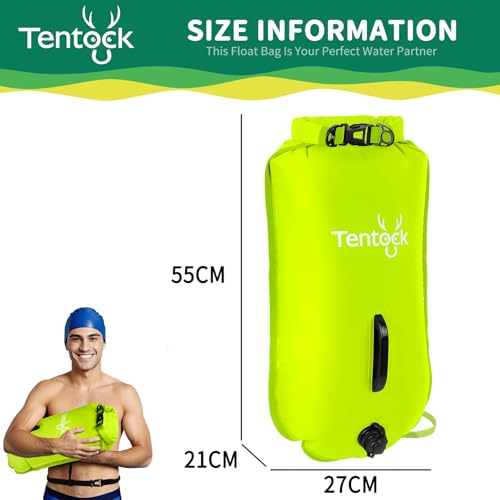 Bouée de natation étanche Tentock 28L sac gonflable de sécurité