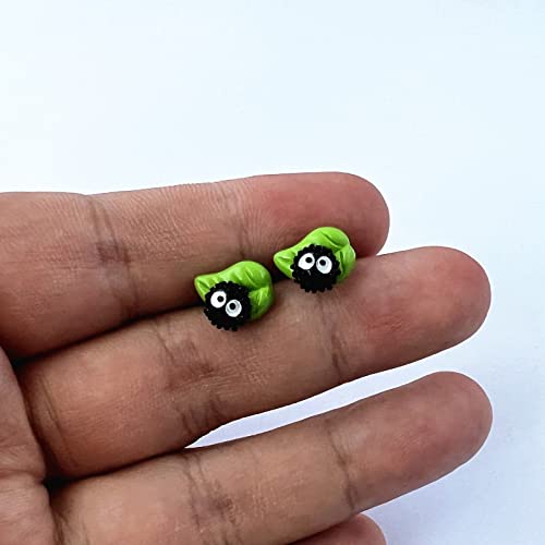 Soot Sprite Stud Earrings Anime Cartoon Metal Earrings Gifts For Woman Girl #TOP4