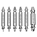 GLAUBIO 6 PCS Damaged Screw Extractor Set,Remover for Stripped Head Screws Nuts & Bolts Drill Bit Tools for Easy Removal of Rusty & Broken High Speed Steel,Holiday or Birthday Gift for Men
