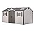 Lifetime 60138 Outdoor Storage Shed, Desert Sand, 15 x 8 Feet