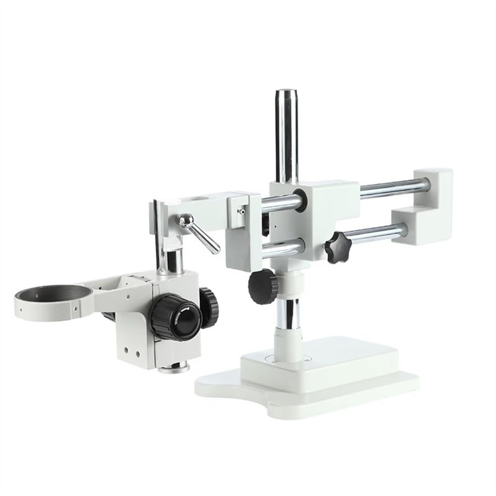 Microscope 3.5X-90X Simul Focal Trinocular Microscope Double Boom Stand 14MP Camera 144pc Ring Light Soldering Stereo Microscopio Set(Set 5)