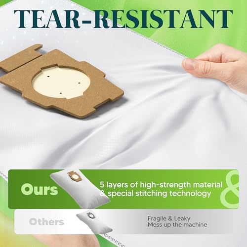 Image of 18 Pack Vacuum Bags [Model 204814] Compatible with Kirby Sentria /Avalir /Ultimate G Series | Replaces F-Style & Twist-Style 204811 205811 204808 | Replacement Parts by Improvedhand