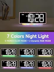 Colorful RGB Curved Alarm Clock review image