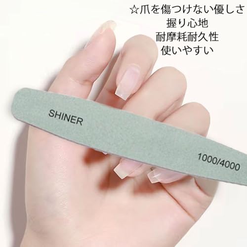 サムコス 爪ヤスリ 研磨ツール 10本セット eva スポンジファイル グリッド/両面仕様 ネイルファイル 爪やすり ネイルシャイナー ネイル用品 プロ 爪磨き スポンジクッションツール (1000/4000) の商品画像 5