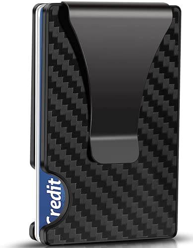 Carbon fiber wallet-menâ€™s ultra-thin wallet-simple carbon fiber ultra-thin card holder-RFID compact credit card holder-ultra-thin credit card holder wallet|- cash holder