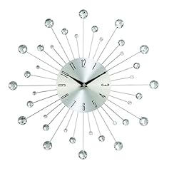Deco 79 Metal Starburst Decorative Wall Clock With Crystal Accents for Home and Room, 15 " x 2 " x photo Deco 79 Metal Starburst Decorative Wall Clock With Crystal Accents for Home and Room, 15 " x 2 " x