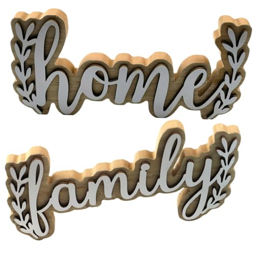 FUNOMOCYA Wooden Letter Ornaments 2pcs Delicate Wooden Letters Home Decor Wall Decor Letters