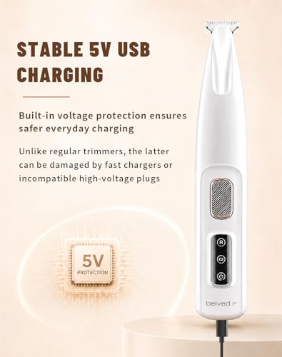 Image of Pet Micro Precision Trimmer - Upgraded 0.71in Blade Dog Hair Trimmer for Grooming Paws Eyes Ears Butt, 50dB Quiet Cordless Shaver, 90 Min Runtime Cat Shaver Grooming Kit