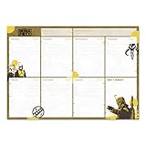 Grupo Erik The Book Of Boba Fett Weekly Planner A4 | Star Wars Calendar | Family Calendar | 54 Tear Off Pages | Desk Calendar | Organiser Planner | Star Wars Gifts | Star Wars Merchandise