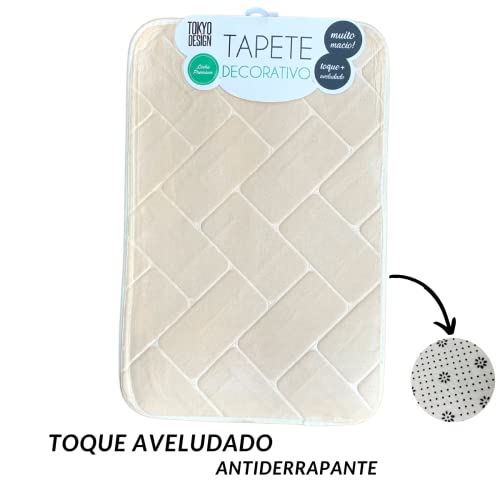 Tapete De Banheiro Antiderrapante Supersoft Super Macio (Cinza)