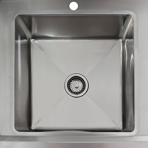KuKoo Edelstahl Spültisch Waschbecken Spülbecken Spülschrank Gastrospüle Spüle Spülbecken Gastronomie 1 Becken rechts… – Bild 7