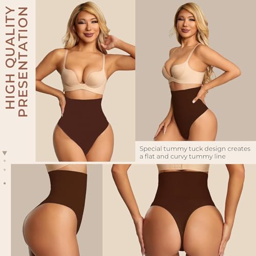 Image of Dulchany Thong Shapewear Tummy Control Underwear for Women Seamless Body Shaper Panties