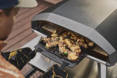 Ooni Koda 2 Pro 18\ Gas Pizzaofen – Schwarzgrau – Gas Pizzaofen mit 2 Kochzonen – Kompakt & Tragbarer Outdoor Pizza Ofen – Perfekt für Neapolitanische Pizza in 60 Sekunden