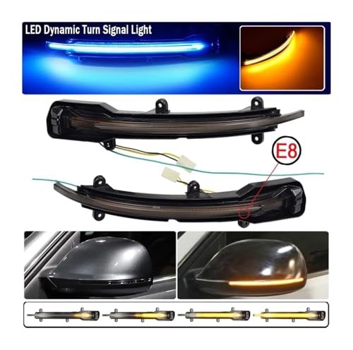Intermitentes dinámicos de espejo para Audi Q5 8R y Q7 4L luces de señal de giro LED 7
