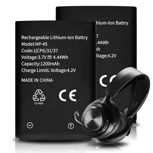 HamnaKhu 2PCS NP-45 Battery Compatible with Steelseries Headset Battery for Arctis Nova Pro Wireless Multi-System Gaming Headset for Xbox for PlayStation