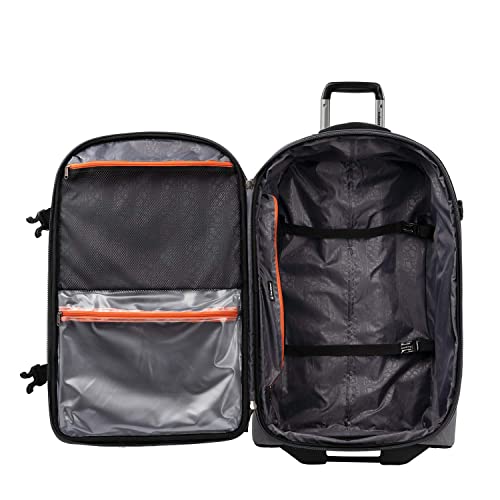 Image of Travelpro Unisex-Adult Bold Softside Expandable Rollaboard Upright Luggage (Grey /Black, 2-Piece Set (22 /28))