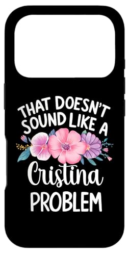 Cristina Personalized Cute Flower Girls Cristina Name スマホケース iPhone 17 Pro 用