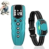 Lightest No Shock Dog Training Collar with 2000ft Remote,Tiniest Vibrating Dog Collar,Vibration Collar for Small Dogs 5-15lbs & Medium Large Dogs, Safe Lock, Beep, Vibrate, No Prongs, Waterproof,Blue