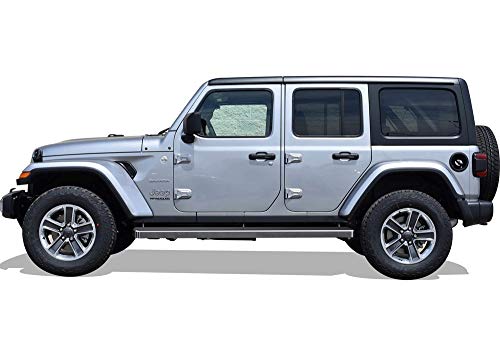 Estribos de acero inoxidable pulido 6 pulg  para Jeep Wrangler JL miniatura 6