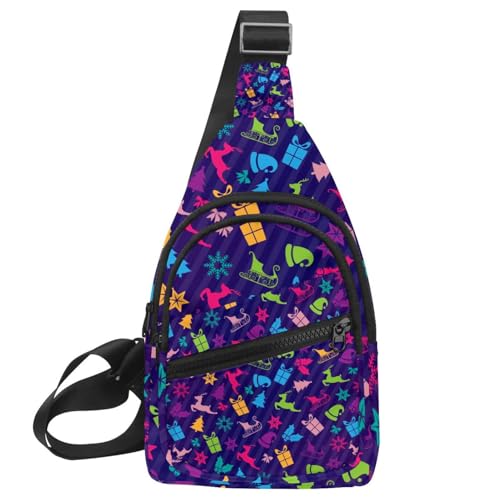 Sac à dos à bandoulière Multicolore idéal pour vos balades et marchés de Noël
