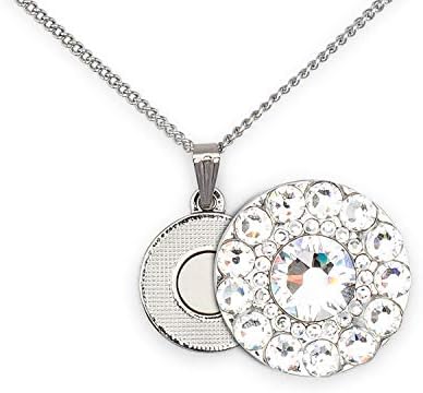 Girls Golf Bling Swarovski Crystal Ladies Golf Ball Markers with Magnetic Necklace – Premium Golf Gifts and Golf Accessories for Women