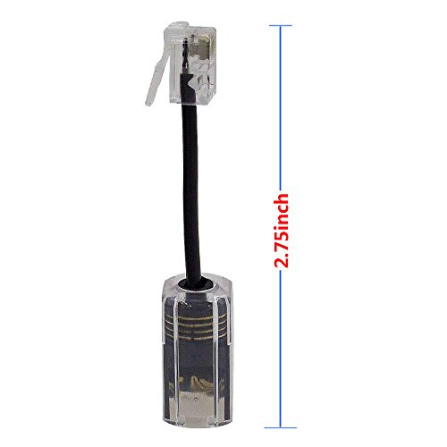 Telephone Cord Detangler, ohCome Anti-Tangle Phone Cable 360 Degree Rotating Landline Swivel Cord Untangler Telephone Accessory Black (5 Pack) - Thumbnail 6
