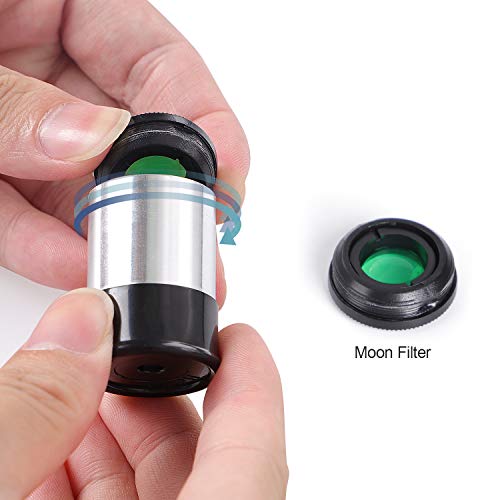 Occer Telescopes for Adults Kids - Portable Telescope for Beginners for View Moon - 70mm Aperture 300mm Lightweight Refracting Telescopes with Adjustable Tripod Moon Filter Wireless Remote - Thumbnail 6