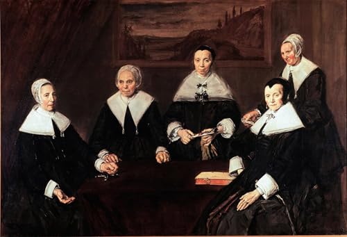 Toile les Régents de l'Hospice de Haarlem Frans Hals 60x90cm