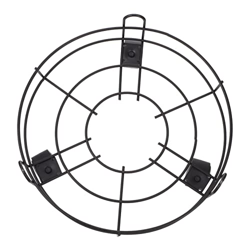 Gatuida Supporto Porta Vasi Rotondo in Ferro con Ruote Girevoli Base Mobile per Piante con Sottovaso Antiribaltamento Carrello Portafiori Resistente per Giardino e Interni