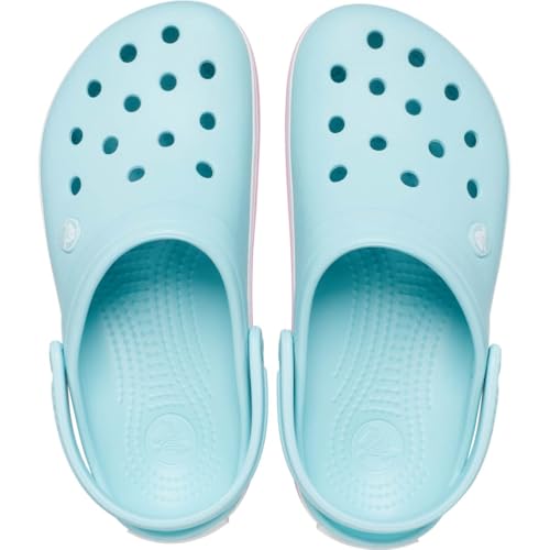 Image of Crocs Unisex-Adult Crocband Clog, Pure Water, 12 Women /10 Men