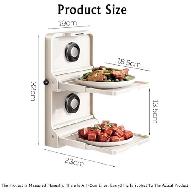 Wall Mounted Food Sorting Tray,Multi Layer Food Tray,Plastic Kitchen Food Prep Trays,for Snack Fruit and Vegea(Black)