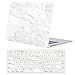 Produktbild ACJYX Hülle für MacBook Air 13 Zoll 2020 2019 2018 Freisetzung A2337 M1/A2179/A1932, Plastik Hartschale Schutzhülle Case und Tastaturschutz für Neuen Mac Air 13 Zoll Touch ID - Weisser Marmor
