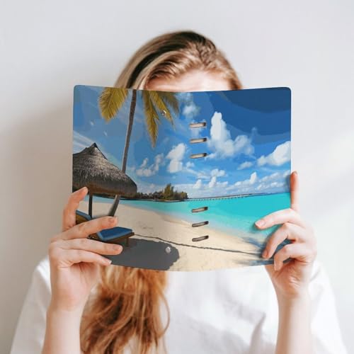 Cuaderno A5 de hojas sueltas recargable con cubierta duradera para diarios de notas 6