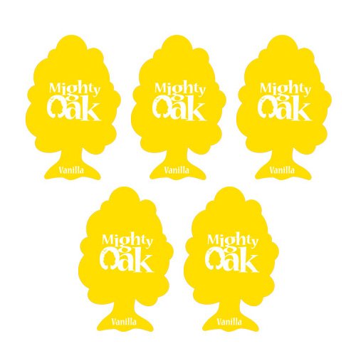 5 x Mighty Oak Car Air Freshener - Vanilla